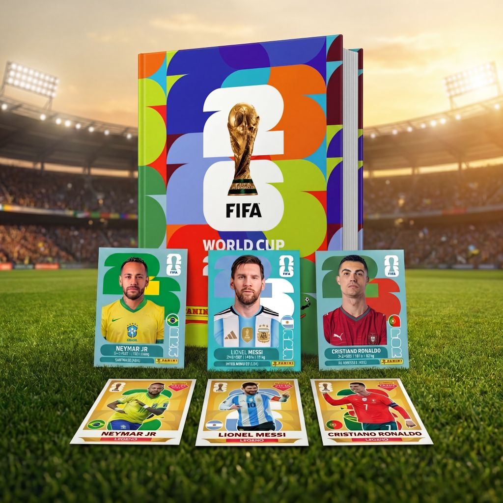 Álbum e figurinhas da Copa do Mundo 2026